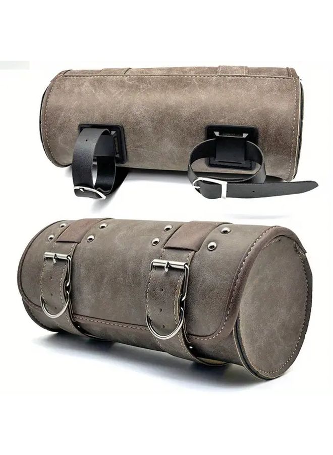 Retro Color Motorcycle Hanging Bag Waterproof Front Frame Tool Storage Adjustable Strap - Image 1